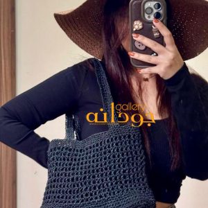 کیف رافیا مشکی