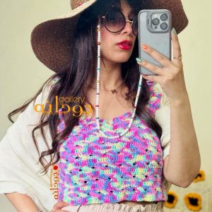 کراپ قلاببافی رنگی